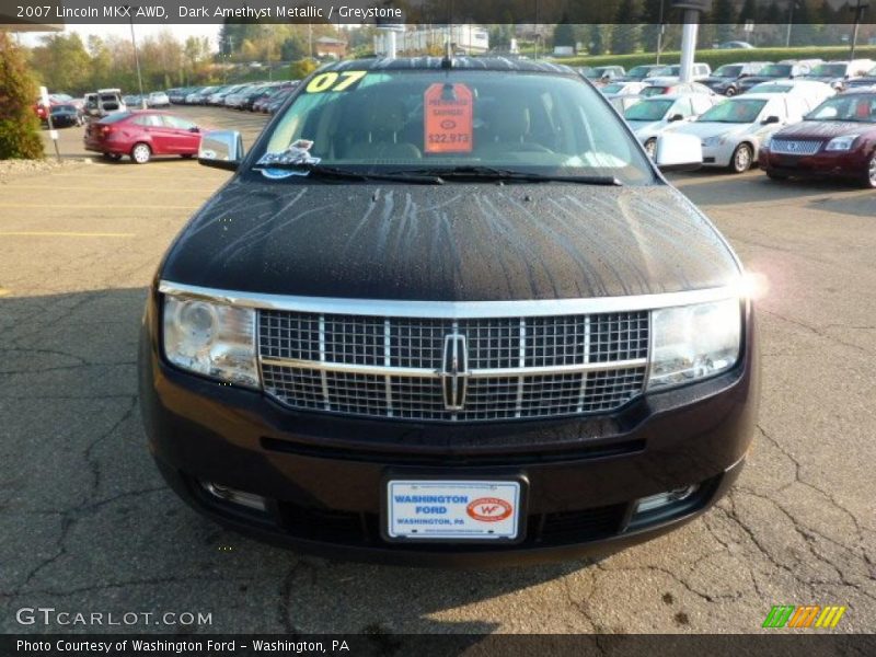 Dark Amethyst Metallic / Greystone 2007 Lincoln MKX AWD