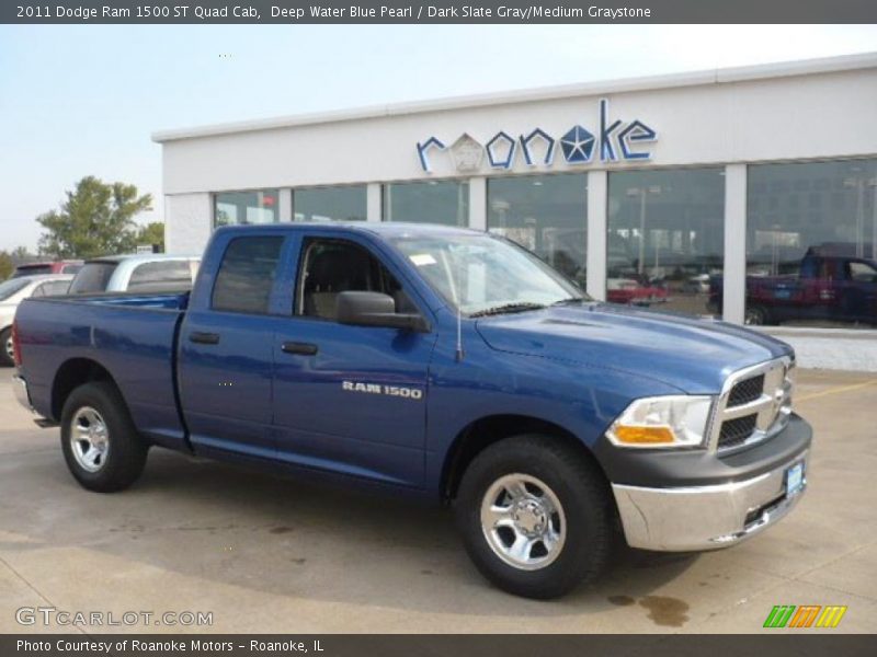 Deep Water Blue Pearl / Dark Slate Gray/Medium Graystone 2011 Dodge Ram 1500 ST Quad Cab