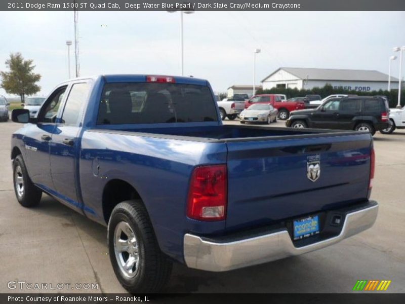 Deep Water Blue Pearl / Dark Slate Gray/Medium Graystone 2011 Dodge Ram 1500 ST Quad Cab