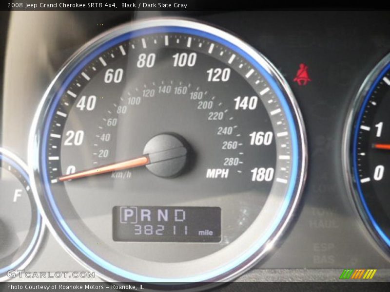 Black / Dark Slate Gray 2008 Jeep Grand Cherokee SRT8 4x4