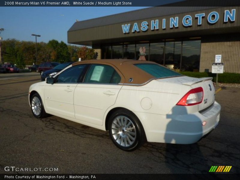 White Suede / Medium Light Stone 2008 Mercury Milan V6 Premier AWD