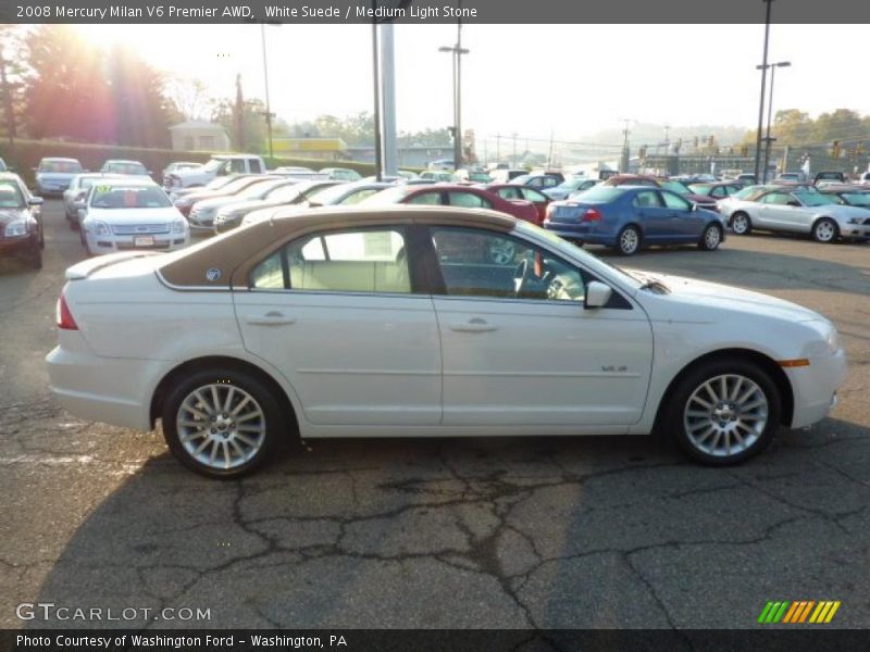 White Suede / Medium Light Stone 2008 Mercury Milan V6 Premier AWD