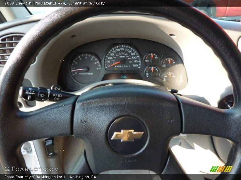 Summit White / Gray 2009 Chevrolet TrailBlazer LT 4x4
