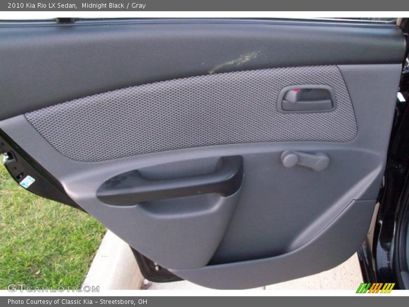 Midnight Black / Gray 2010 Kia Rio LX Sedan