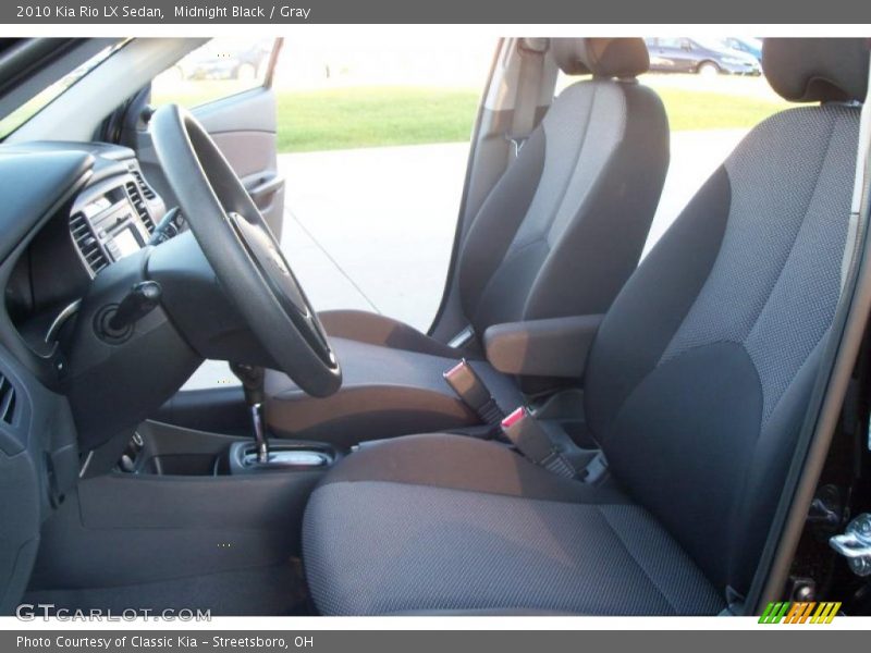  2010 Rio LX Sedan Gray Interior