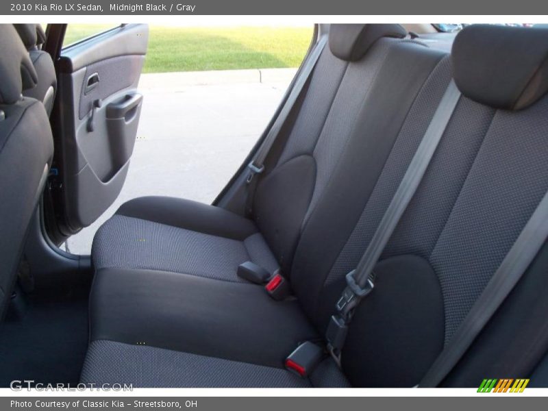 Midnight Black / Gray 2010 Kia Rio LX Sedan