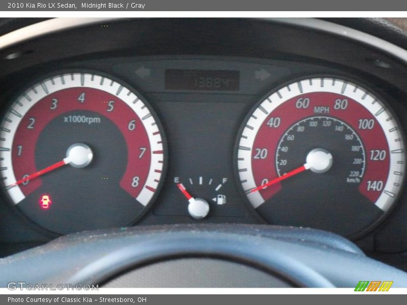  2010 Rio LX Sedan LX Sedan Gauges