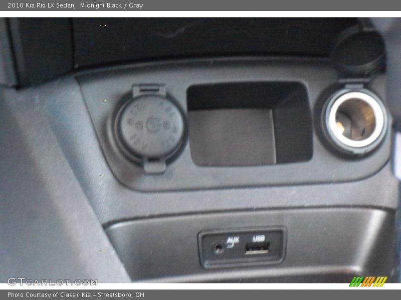 Midnight Black / Gray 2010 Kia Rio LX Sedan