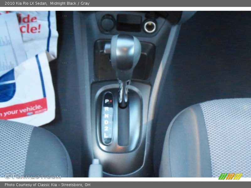  2010 Rio LX Sedan 4 Speed Automatic Shifter