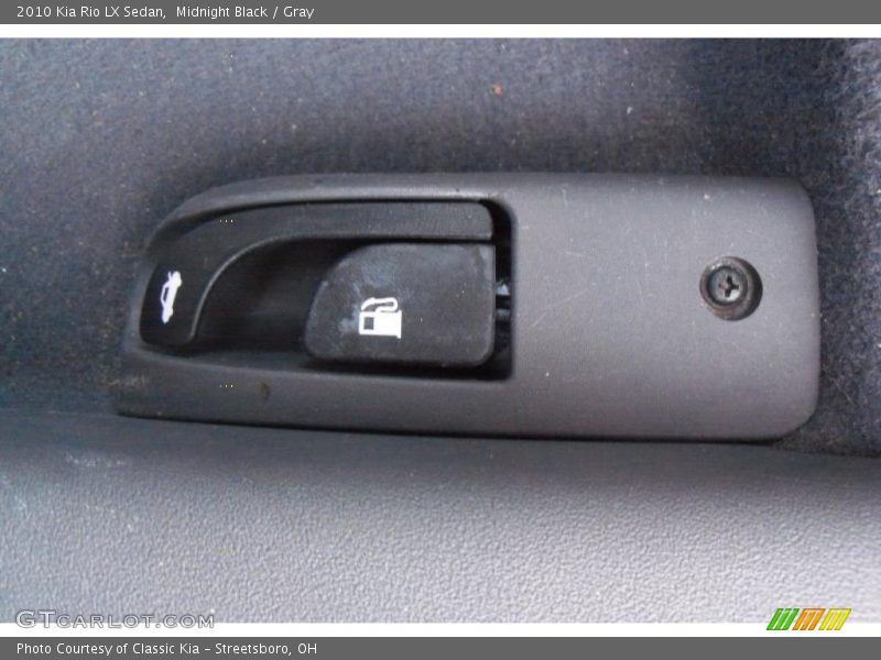 Midnight Black / Gray 2010 Kia Rio LX Sedan