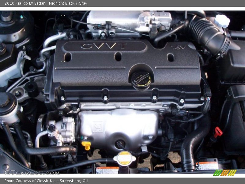  2010 Rio LX Sedan Engine - 1.6 Liter DOHC 16-Valve CVVT 4 Cylinder