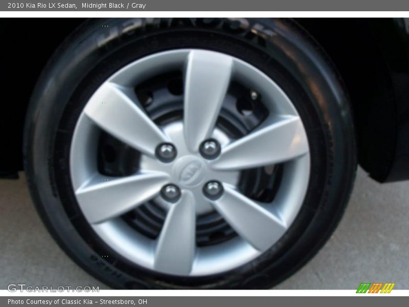 Midnight Black / Gray 2010 Kia Rio LX Sedan
