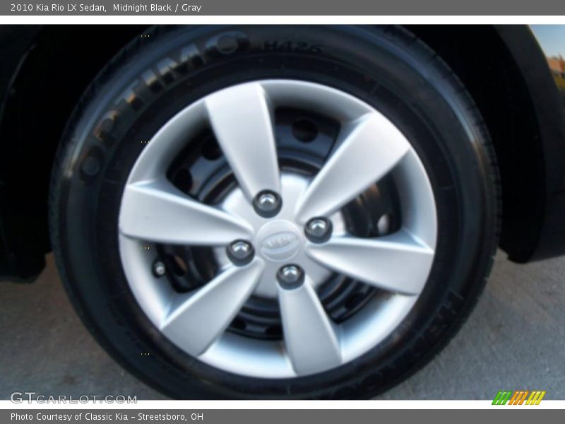 Midnight Black / Gray 2010 Kia Rio LX Sedan