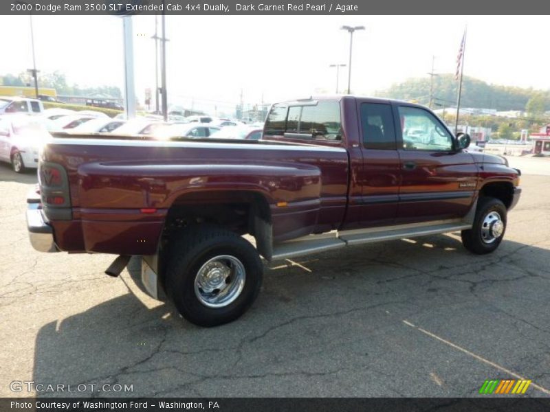Dark Garnet Red Pearl / Agate 2000 Dodge Ram 3500 SLT Extended Cab 4x4 Dually