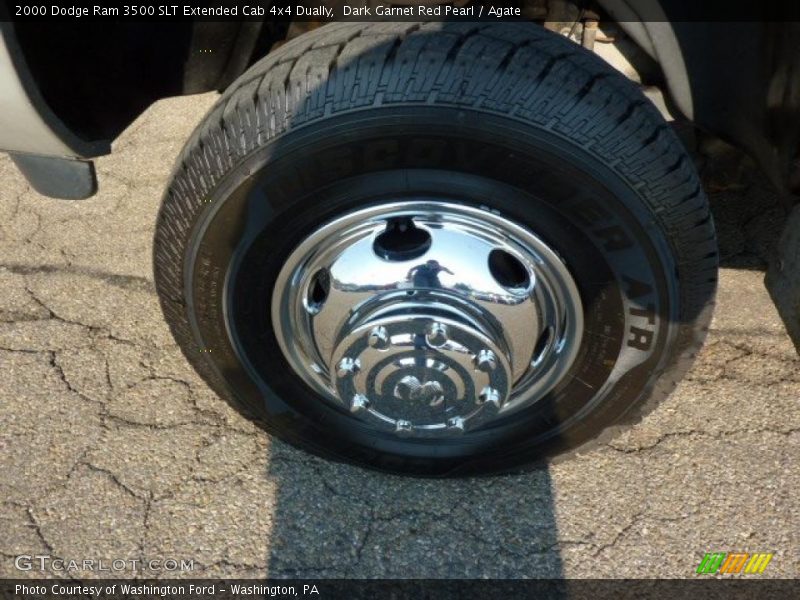 Dark Garnet Red Pearl / Agate 2000 Dodge Ram 3500 SLT Extended Cab 4x4 Dually