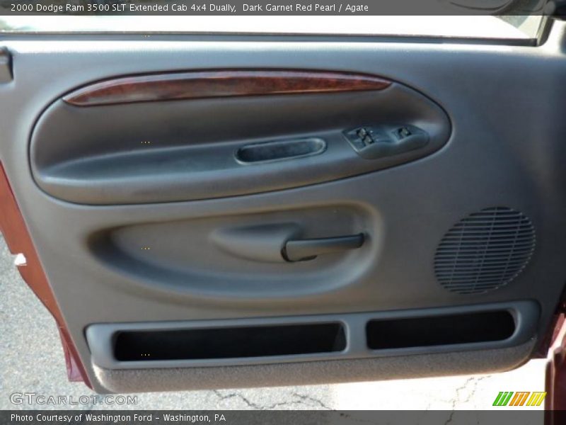 Dark Garnet Red Pearl / Agate 2000 Dodge Ram 3500 SLT Extended Cab 4x4 Dually