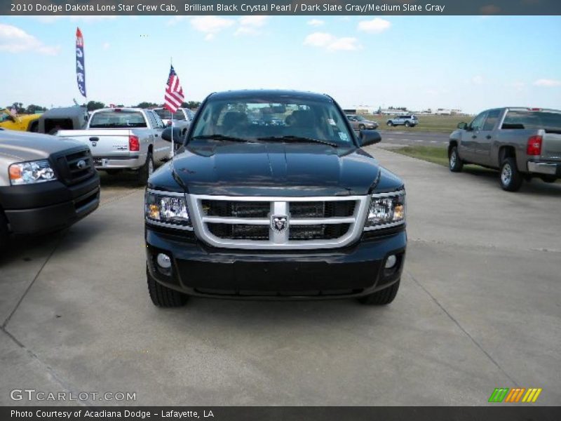Brilliant Black Crystal Pearl / Dark Slate Gray/Medium Slate Gray 2010 Dodge Dakota Lone Star Crew Cab