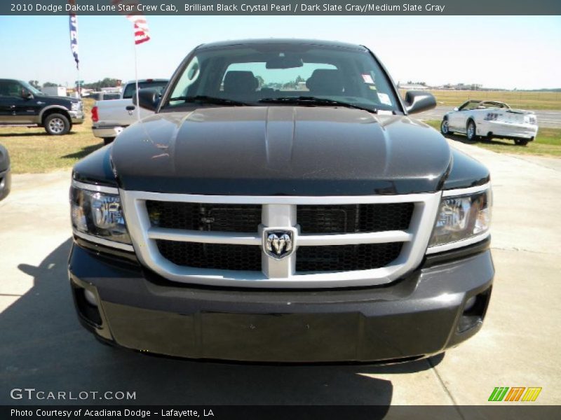 Brilliant Black Crystal Pearl / Dark Slate Gray/Medium Slate Gray 2010 Dodge Dakota Lone Star Crew Cab