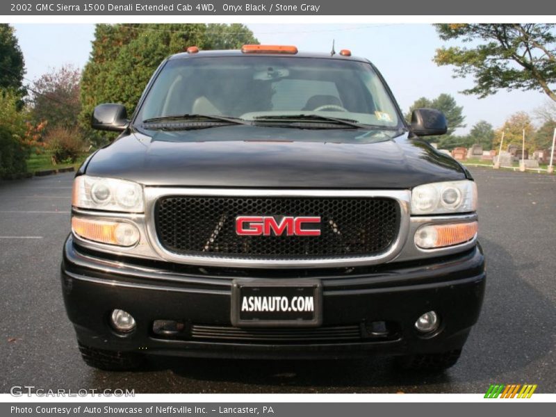 Onyx Black / Stone Gray 2002 GMC Sierra 1500 Denali Extended Cab 4WD