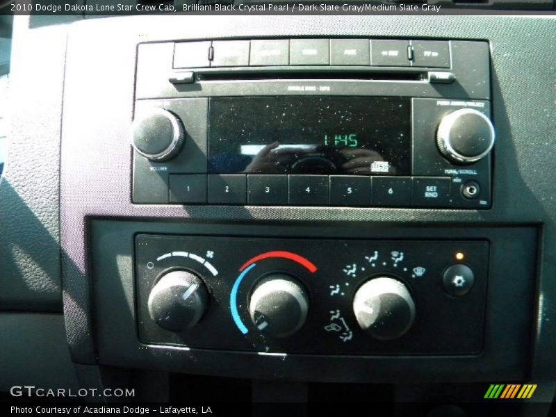 Brilliant Black Crystal Pearl / Dark Slate Gray/Medium Slate Gray 2010 Dodge Dakota Lone Star Crew Cab