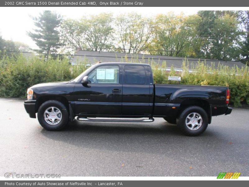 Onyx Black / Stone Gray 2002 GMC Sierra 1500 Denali Extended Cab 4WD