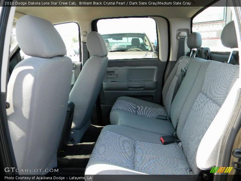 Brilliant Black Crystal Pearl / Dark Slate Gray/Medium Slate Gray 2010 Dodge Dakota Lone Star Crew Cab