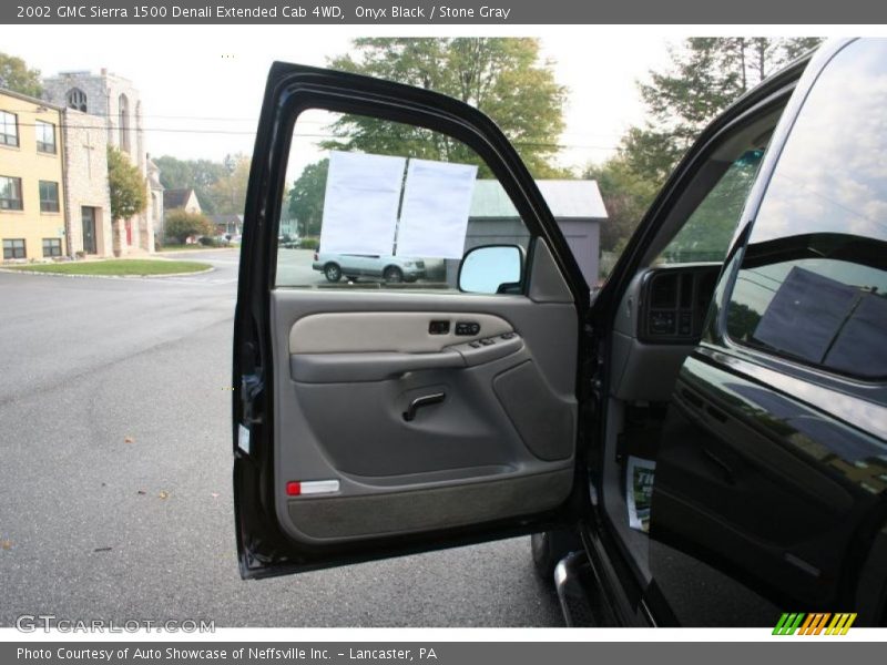 Onyx Black / Stone Gray 2002 GMC Sierra 1500 Denali Extended Cab 4WD