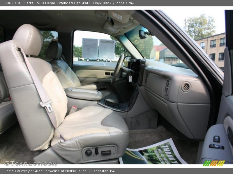 Onyx Black / Stone Gray 2002 GMC Sierra 1500 Denali Extended Cab 4WD