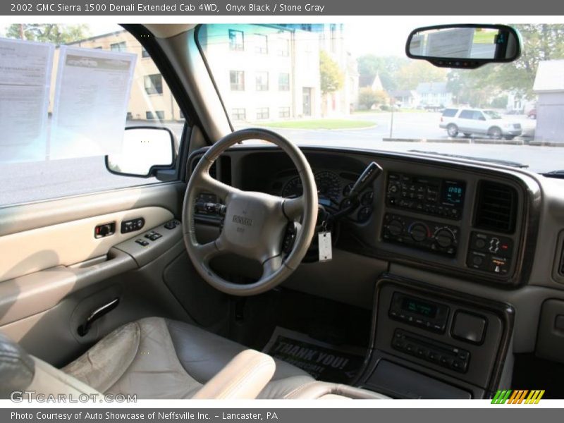 Onyx Black / Stone Gray 2002 GMC Sierra 1500 Denali Extended Cab 4WD