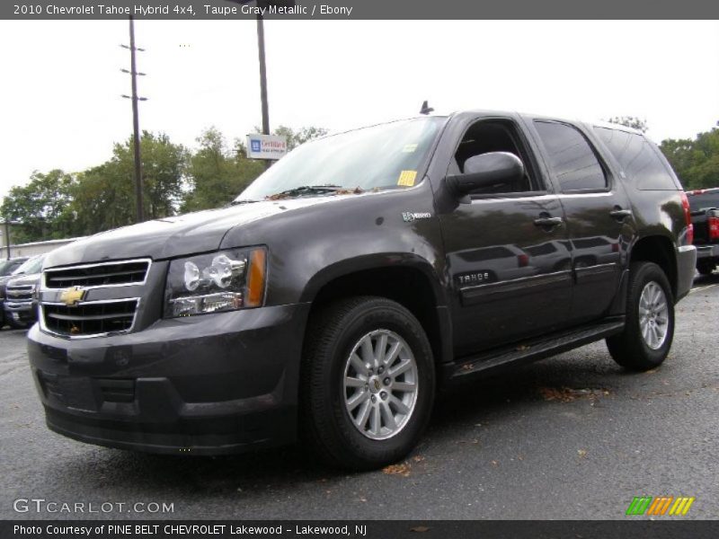 Taupe Gray Metallic / Ebony 2010 Chevrolet Tahoe Hybrid 4x4