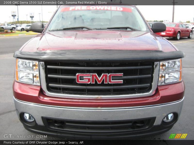 Sonoma Red Metallic / Ebony 2008 GMC Sierra 1500 SLE Extended Cab