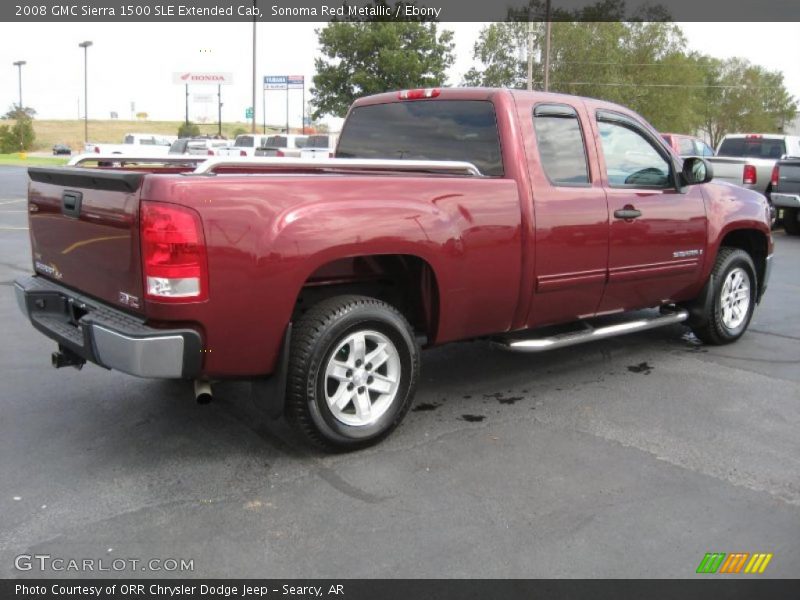 Sonoma Red Metallic / Ebony 2008 GMC Sierra 1500 SLE Extended Cab