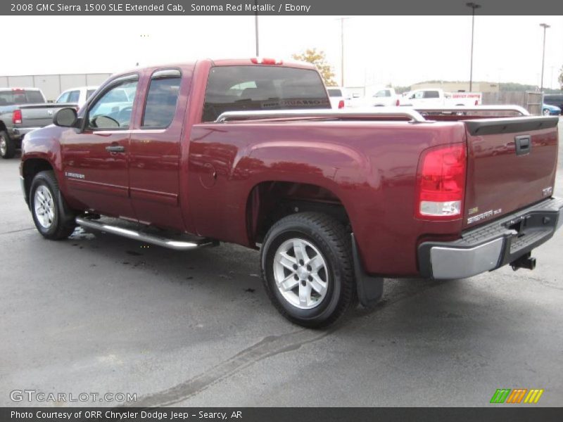 Sonoma Red Metallic / Ebony 2008 GMC Sierra 1500 SLE Extended Cab