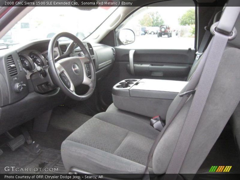  2008 Sierra 1500 SLE Extended Cab Ebony Interior