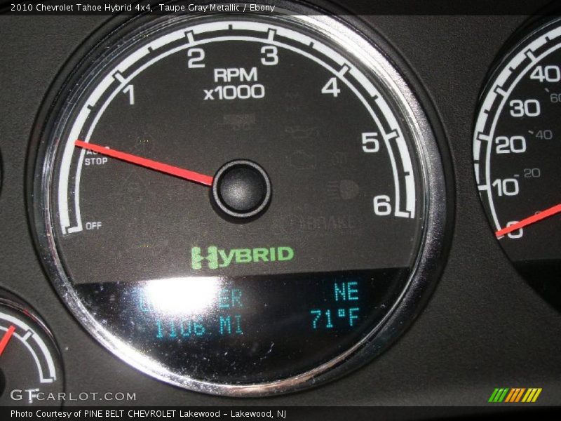 Taupe Gray Metallic / Ebony 2010 Chevrolet Tahoe Hybrid 4x4