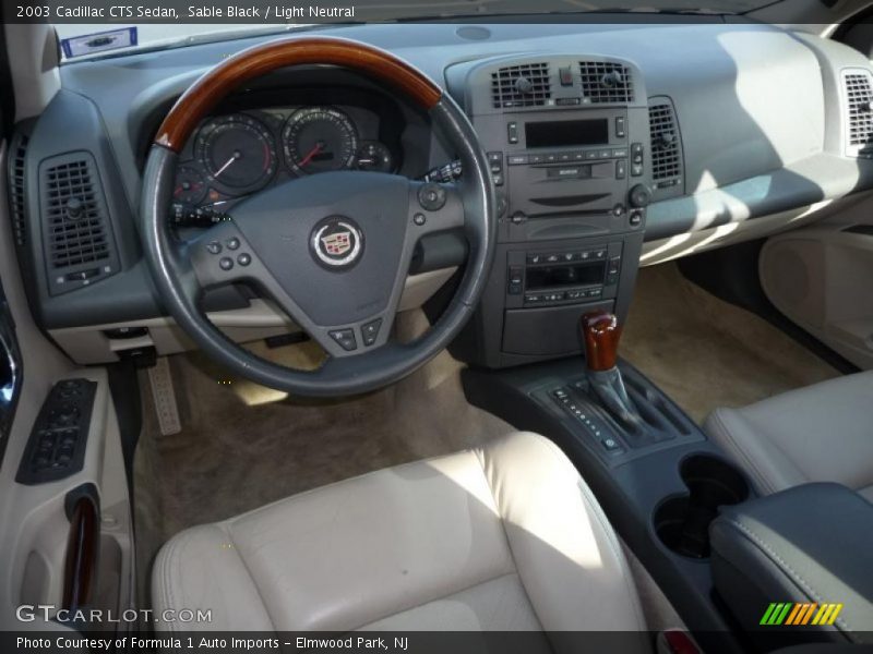 Sable Black / Light Neutral 2003 Cadillac CTS Sedan