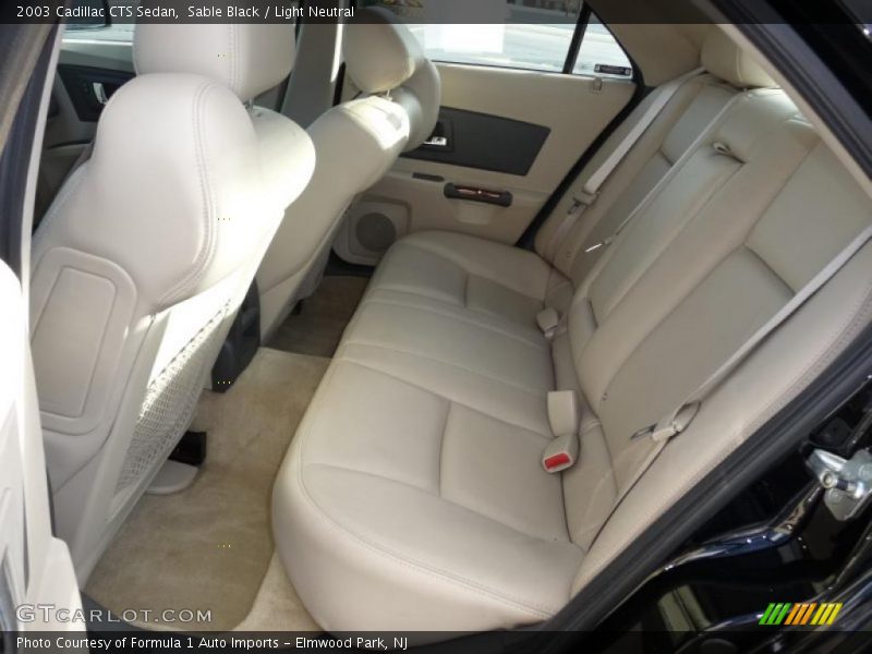 Sable Black / Light Neutral 2003 Cadillac CTS Sedan