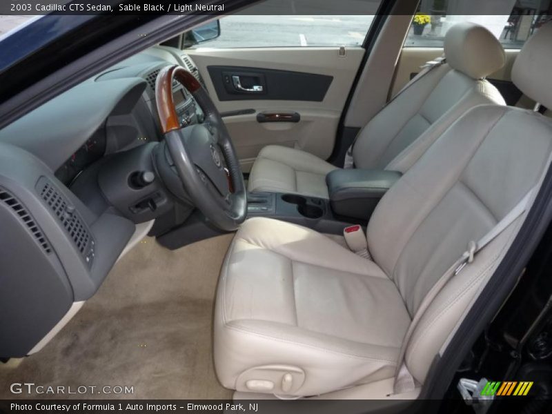 Sable Black / Light Neutral 2003 Cadillac CTS Sedan