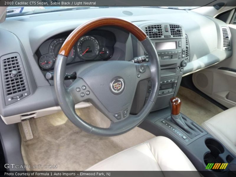Sable Black / Light Neutral 2003 Cadillac CTS Sedan