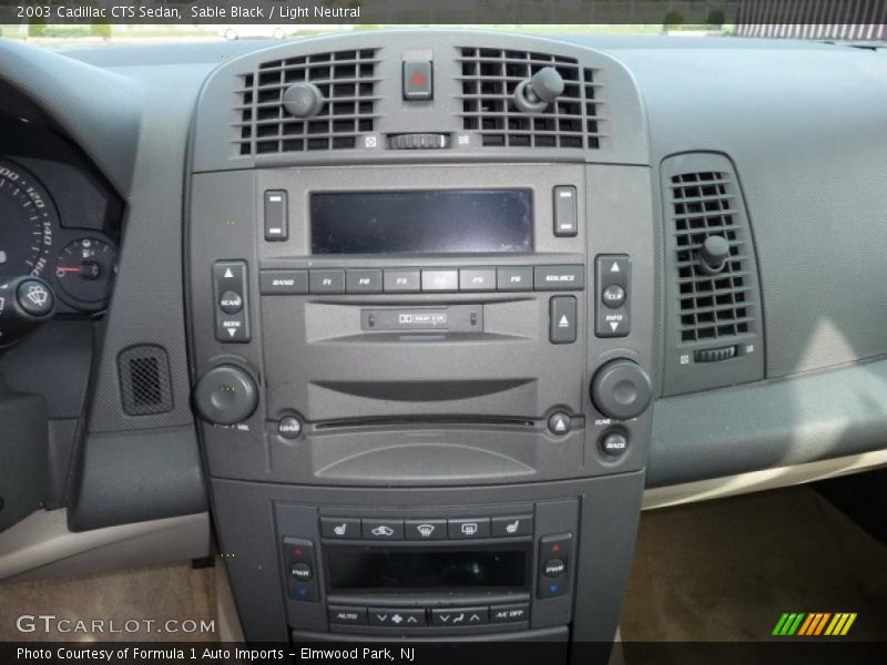 Sable Black / Light Neutral 2003 Cadillac CTS Sedan