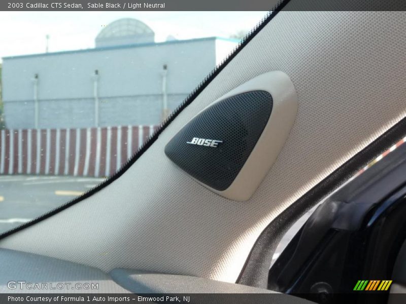 Sable Black / Light Neutral 2003 Cadillac CTS Sedan