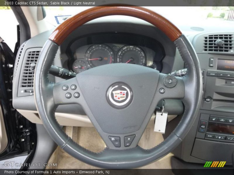 Sable Black / Light Neutral 2003 Cadillac CTS Sedan