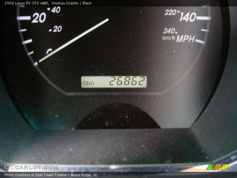 Smokey Granite / Black 2009 Lexus RX 350 AWD