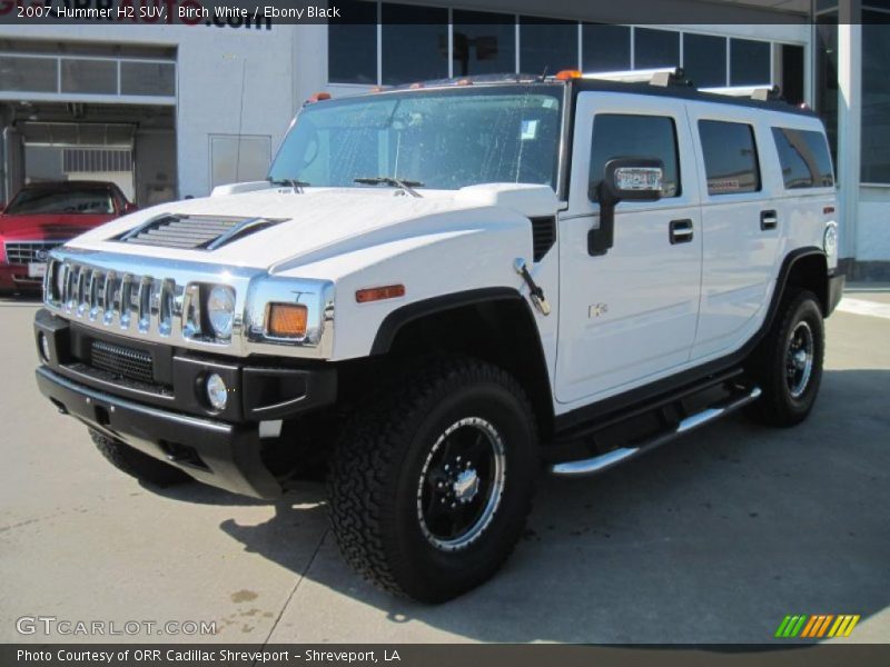 Birch White / Ebony Black 2007 Hummer H2 SUV
