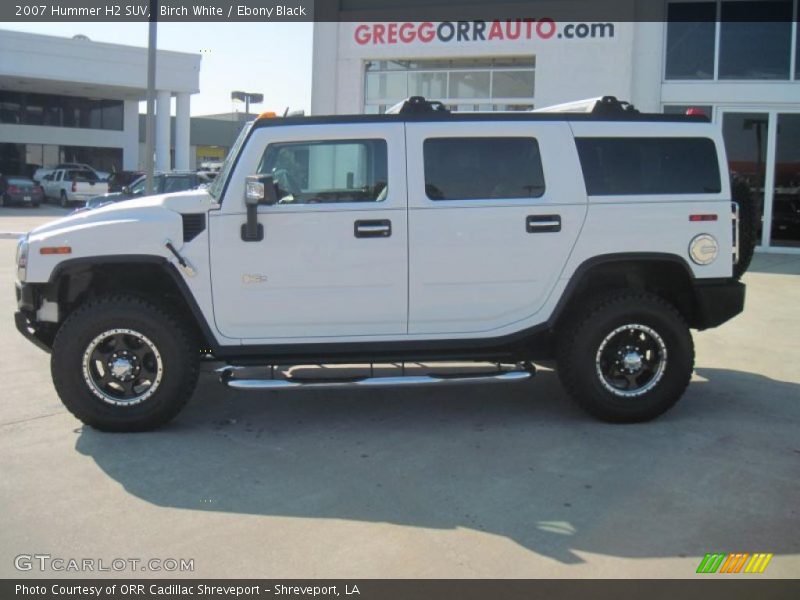 Birch White / Ebony Black 2007 Hummer H2 SUV