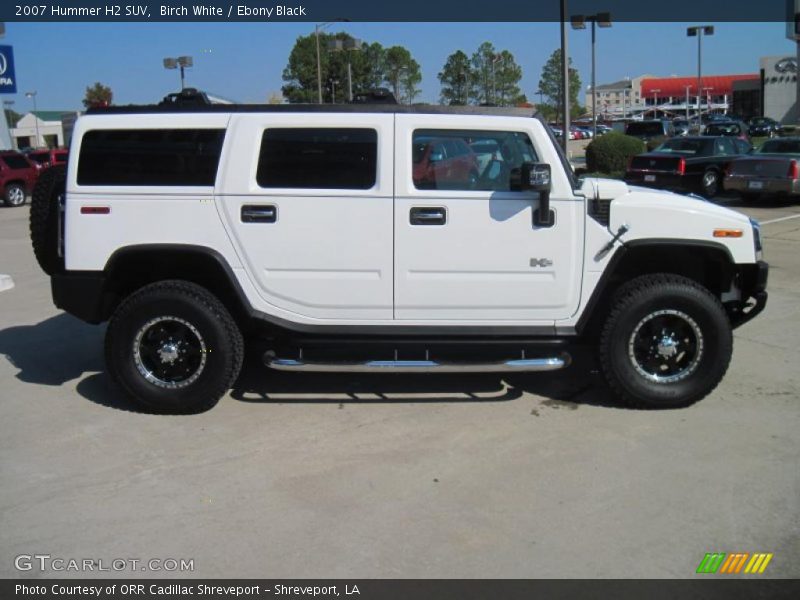 Birch White / Ebony Black 2007 Hummer H2 SUV
