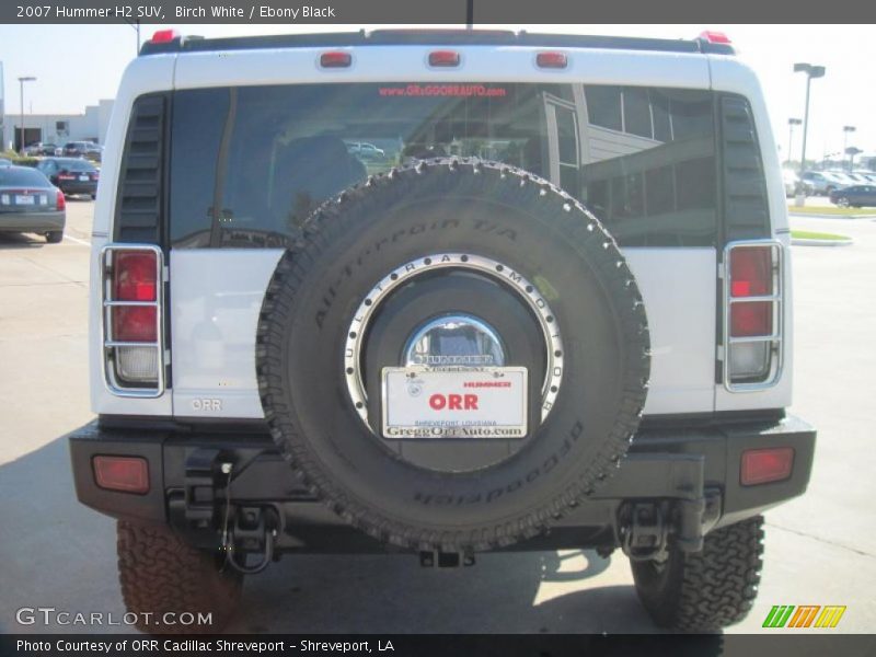 Birch White / Ebony Black 2007 Hummer H2 SUV
