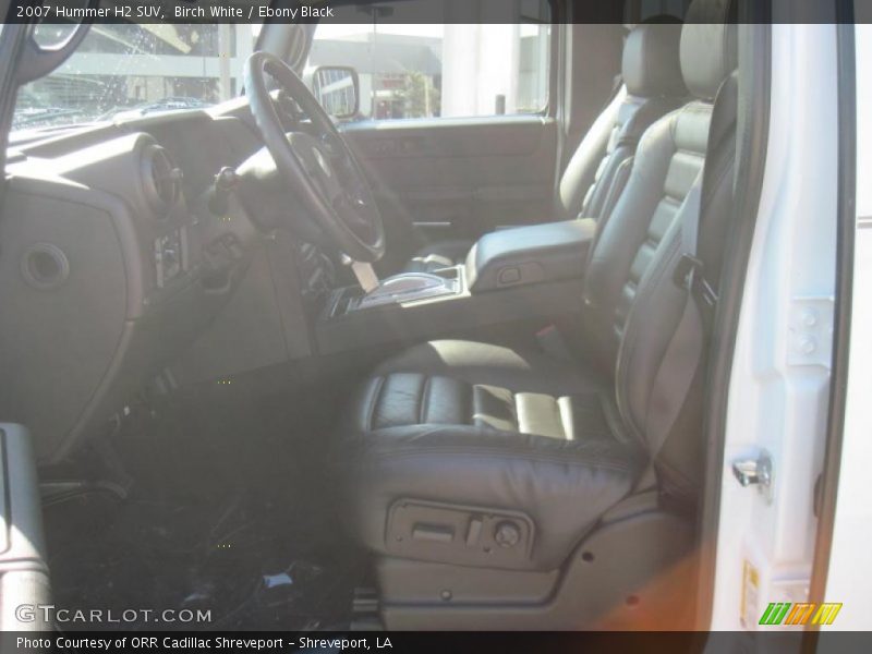 Birch White / Ebony Black 2007 Hummer H2 SUV
