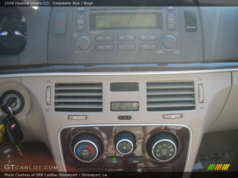 Deepwater Blue / Beige 2008 Hyundai Sonata GLS