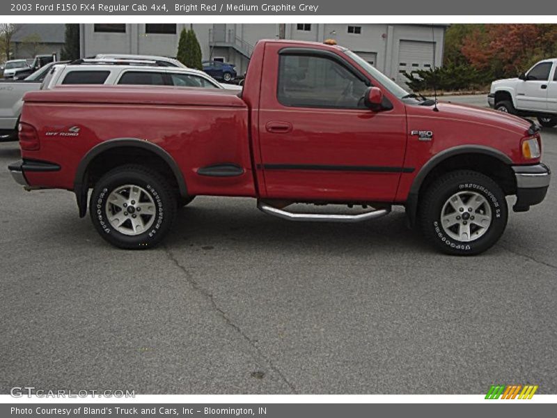 Bright Red / Medium Graphite Grey 2003 Ford F150 FX4 Regular Cab 4x4